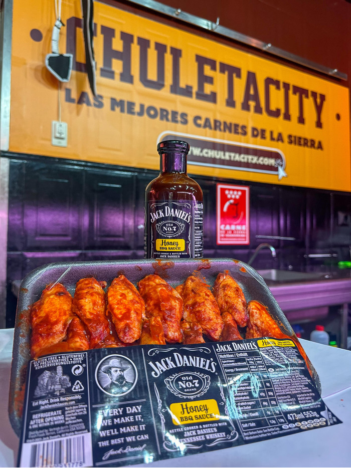 Alitas Jack daniels